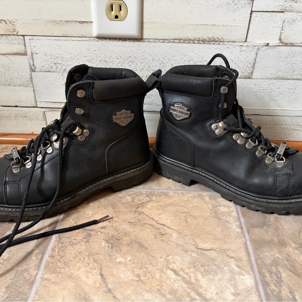 Harley-Davidson Black‎ Men's Boots 8.5 biker motorcycle
